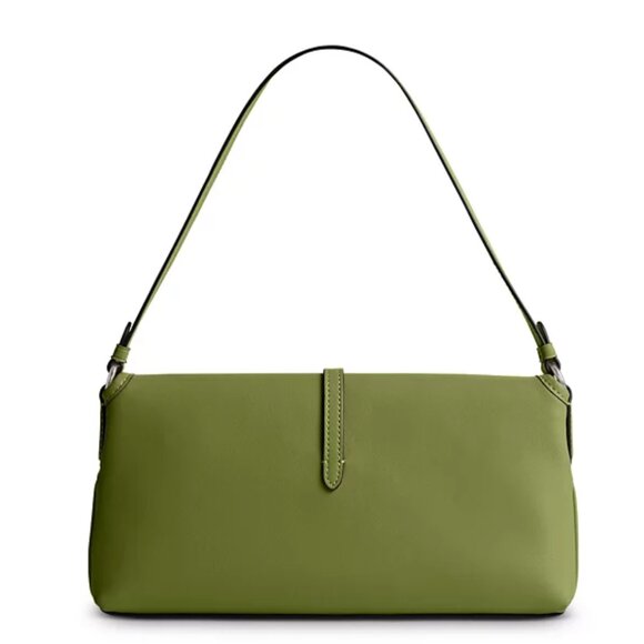 Coach Hamptons Leather Bag Dark Lime - Picture 6 of 7